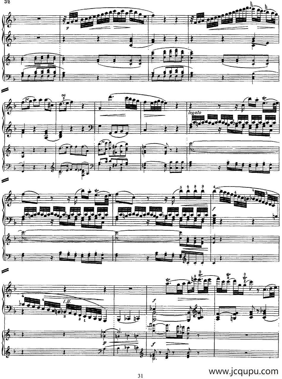 二十八部钢琴协奏曲 No.25（P31-45）简谱