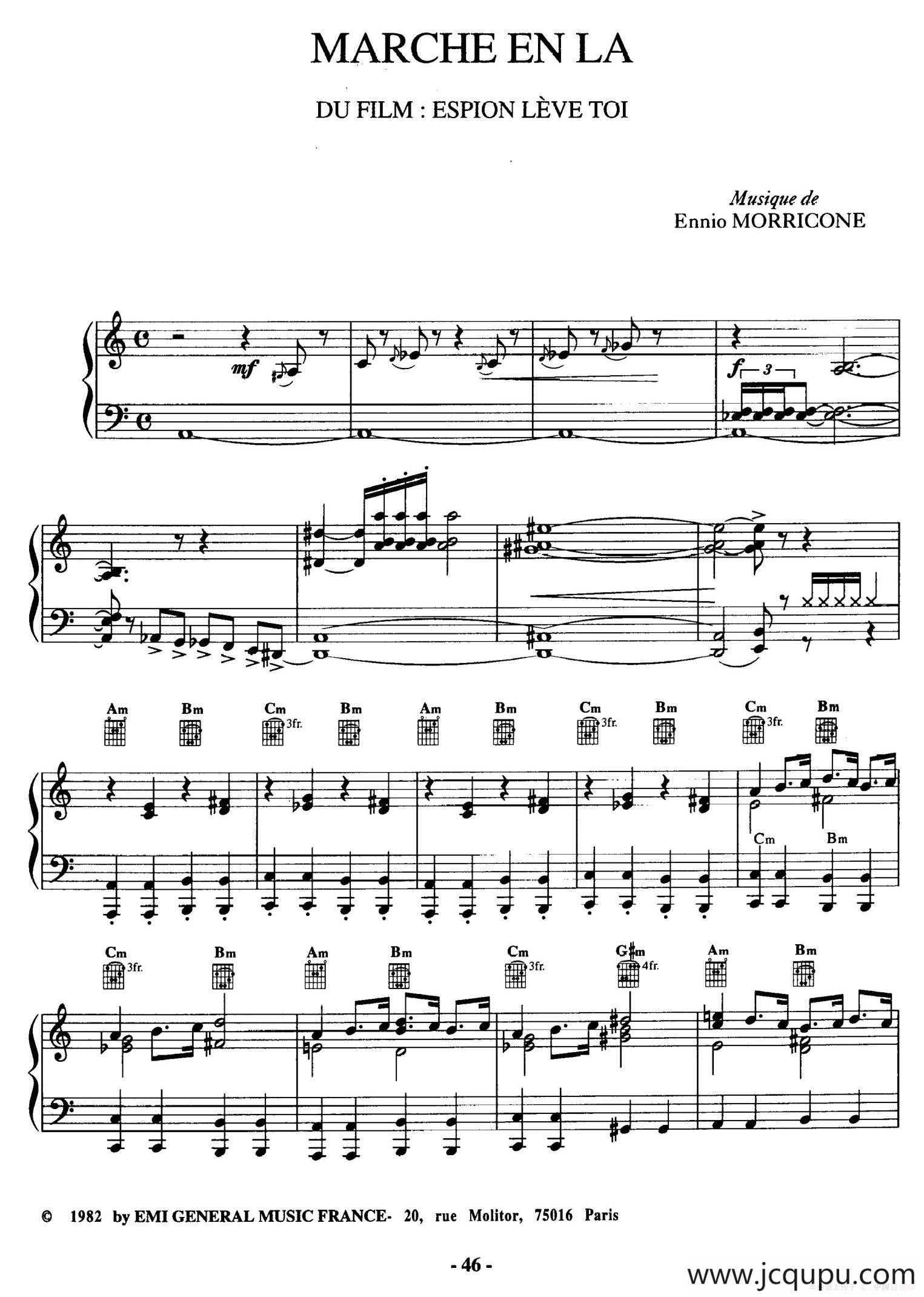 电影配乐大师莫瑞康最佳20首钢琴谱（Best of Ennio Morricone·14）简谱