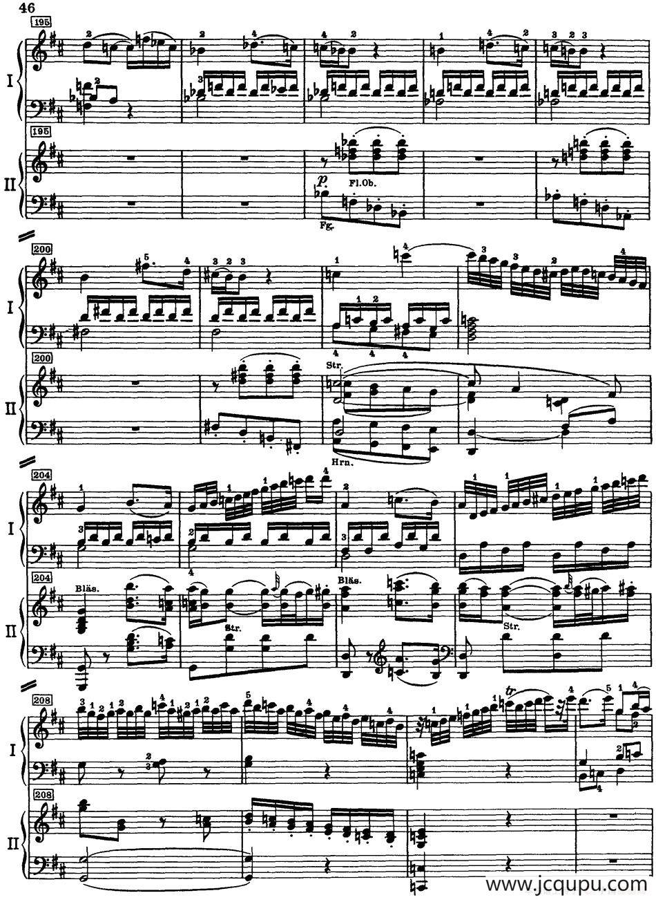 二十八部钢琴协奏曲 No.26（P46-56）简谱