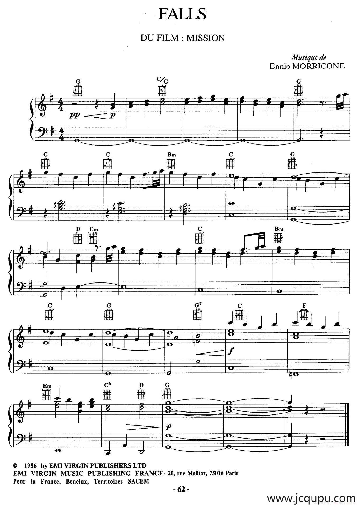 电影配乐大师莫瑞康最佳20首钢琴谱（Best of Ennio Morricone·18）简谱