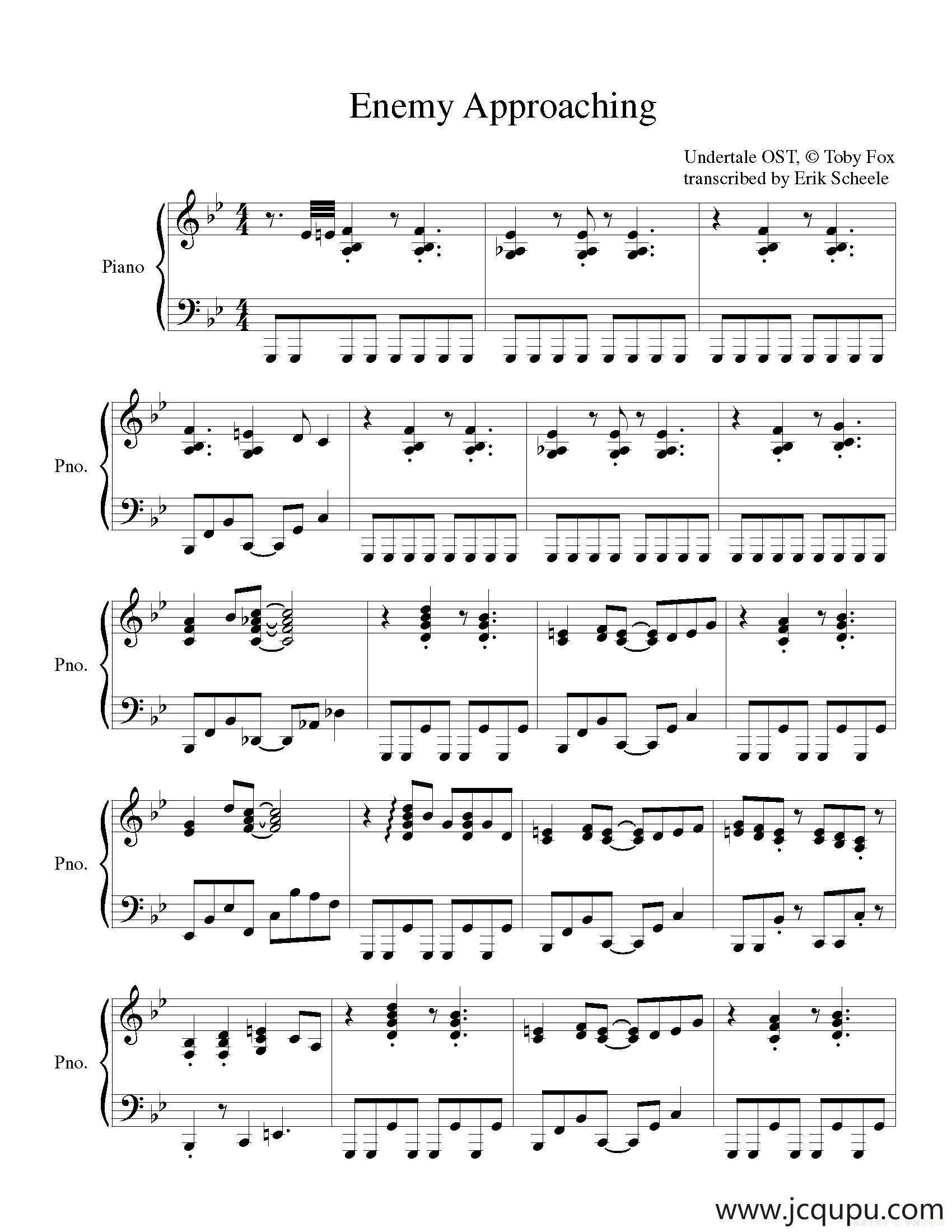 Enemy Approaching简谱