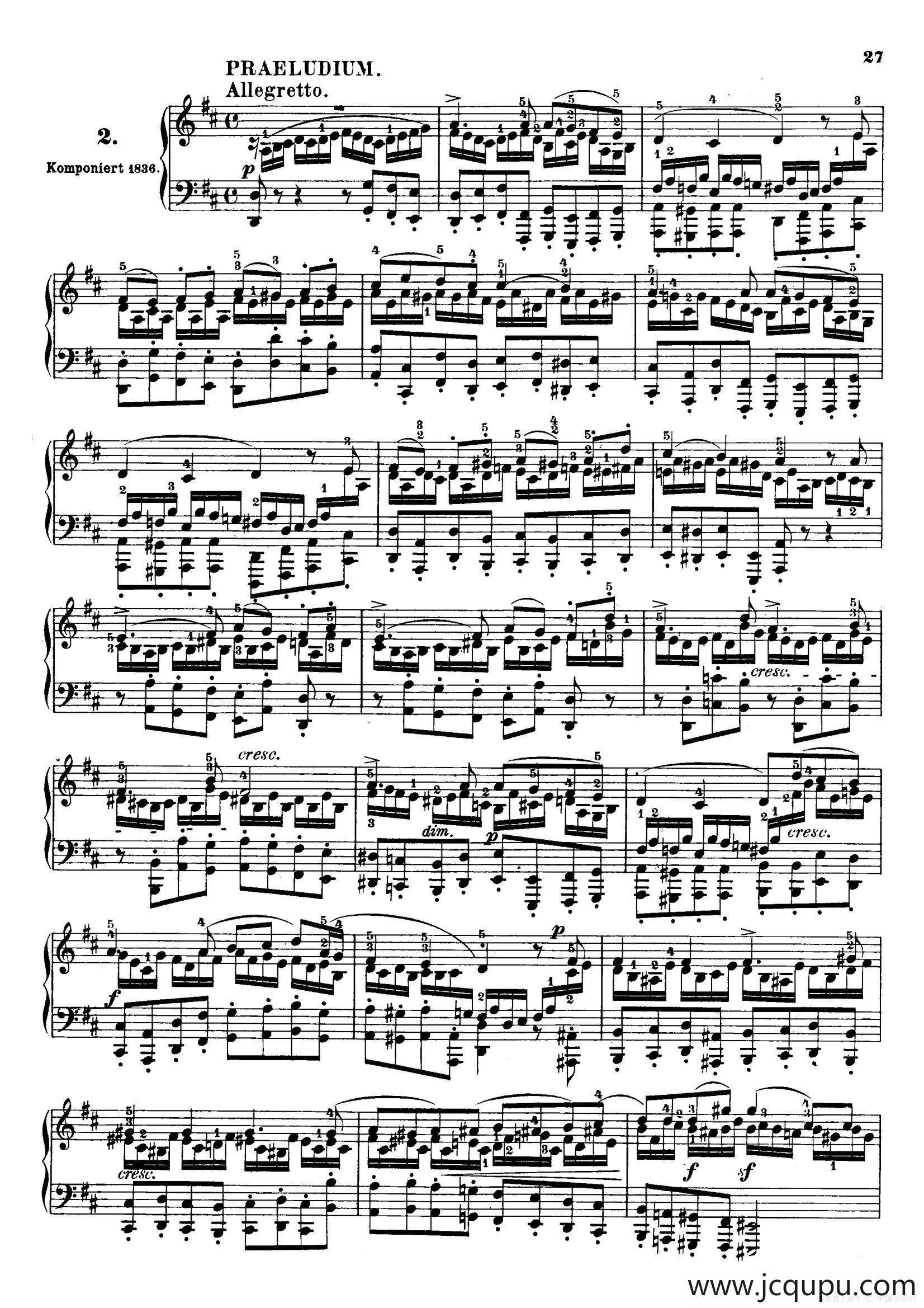 6 Preludes and Fugues Op.35（6首前奏曲与赋格·2）简谱