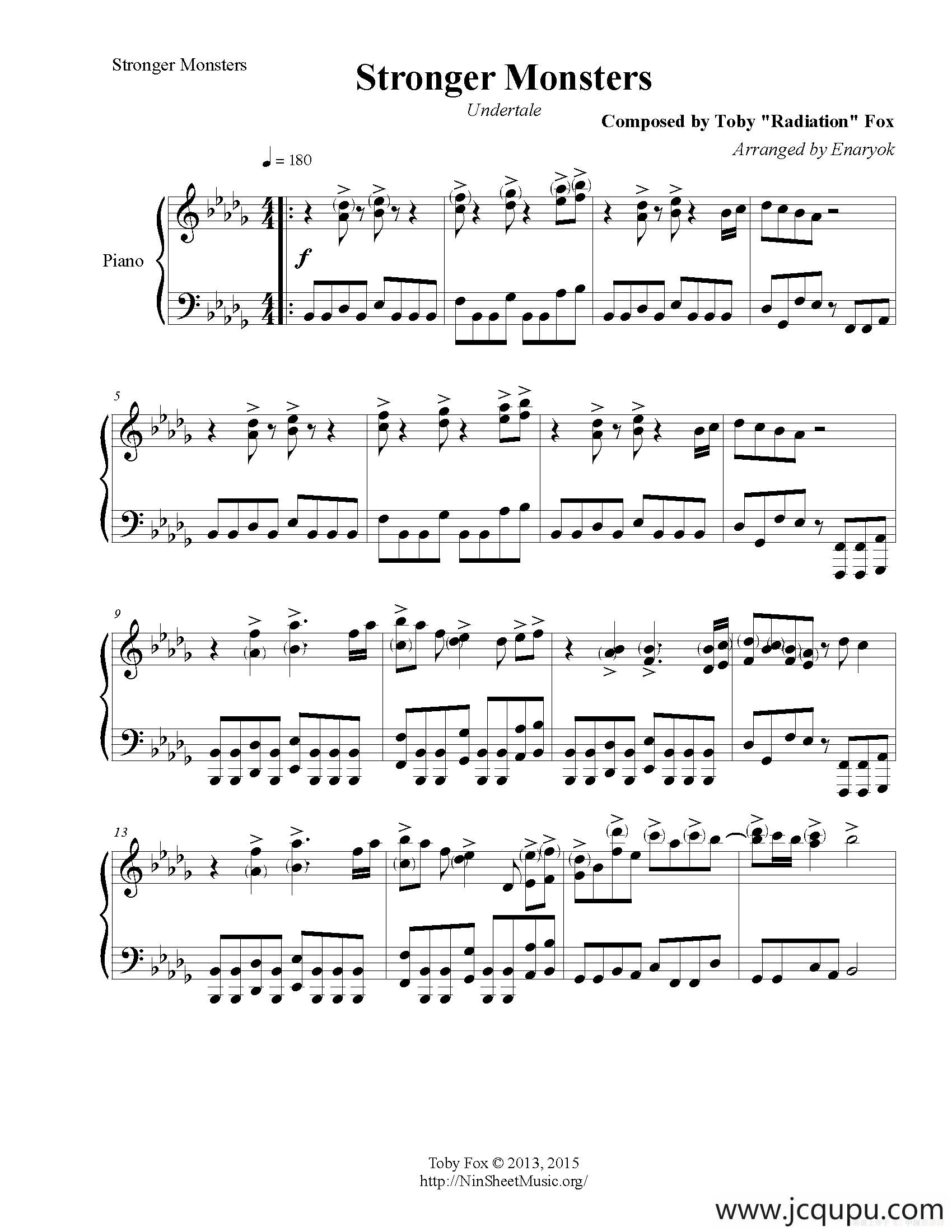 Stronger Monsters简谱