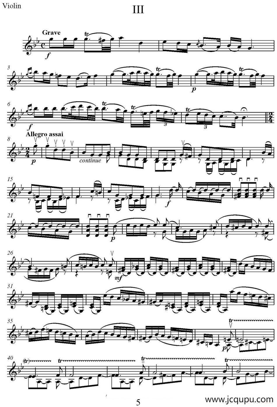 Devil's Trill（III）简谱