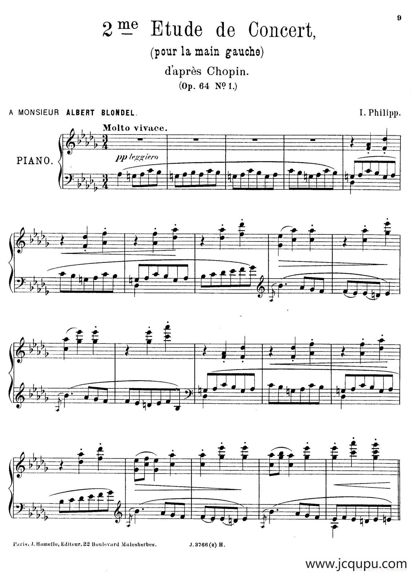 6 Etudes de Concert（6首音乐会练习曲·2）简谱