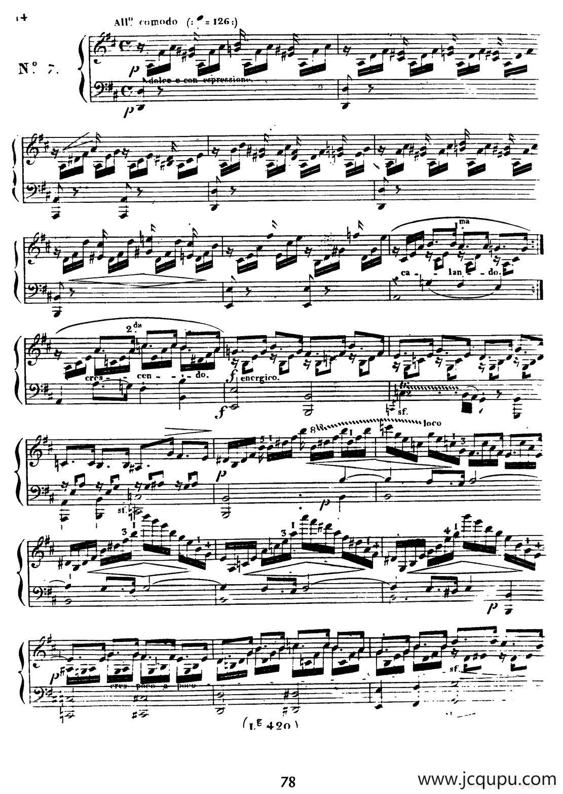 24 Exercices et Preludes Op.21（24首前奏练习曲·7）简谱
