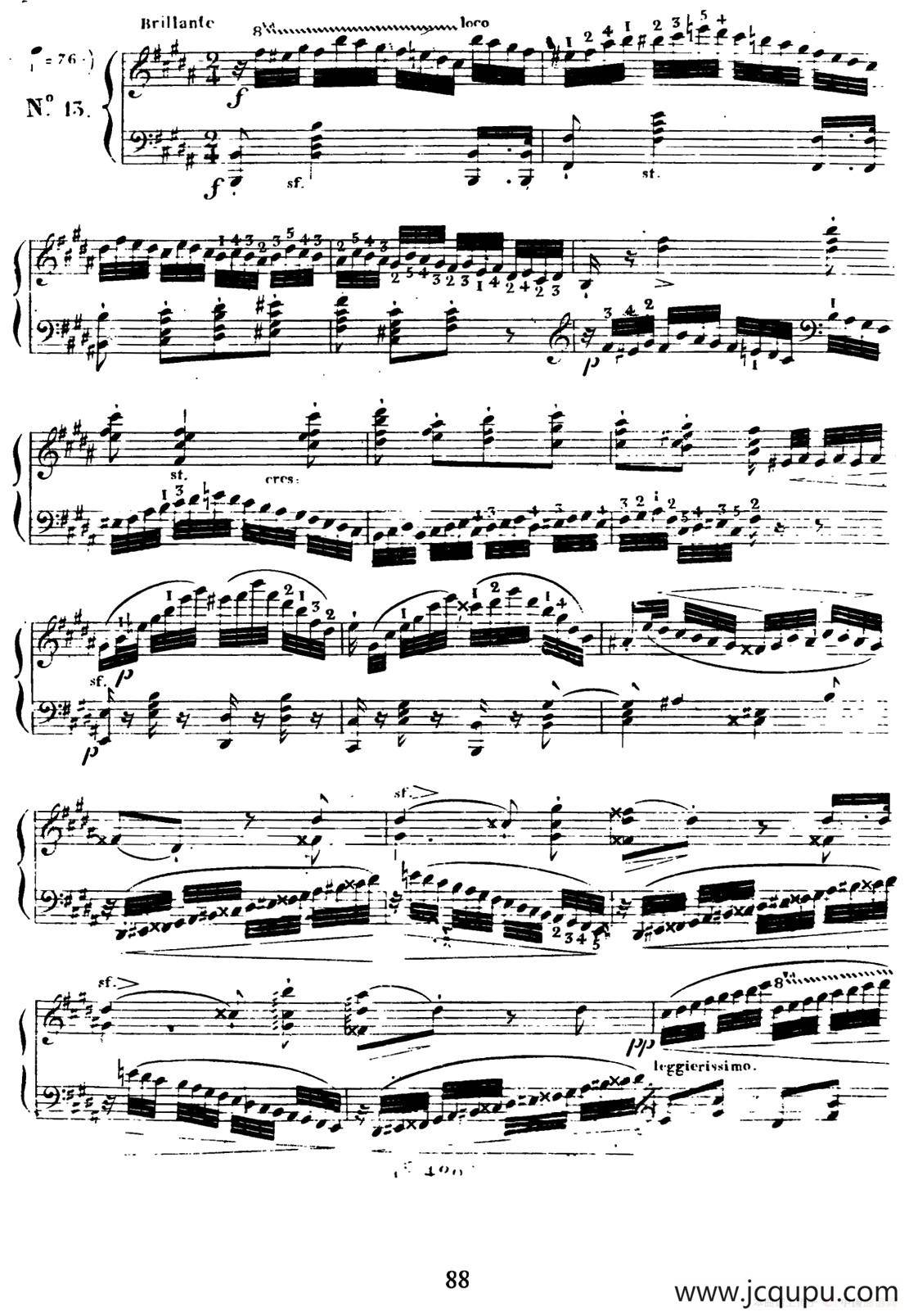 24 Exercices et Preludes Op.21（24首前奏练习曲·13）简谱