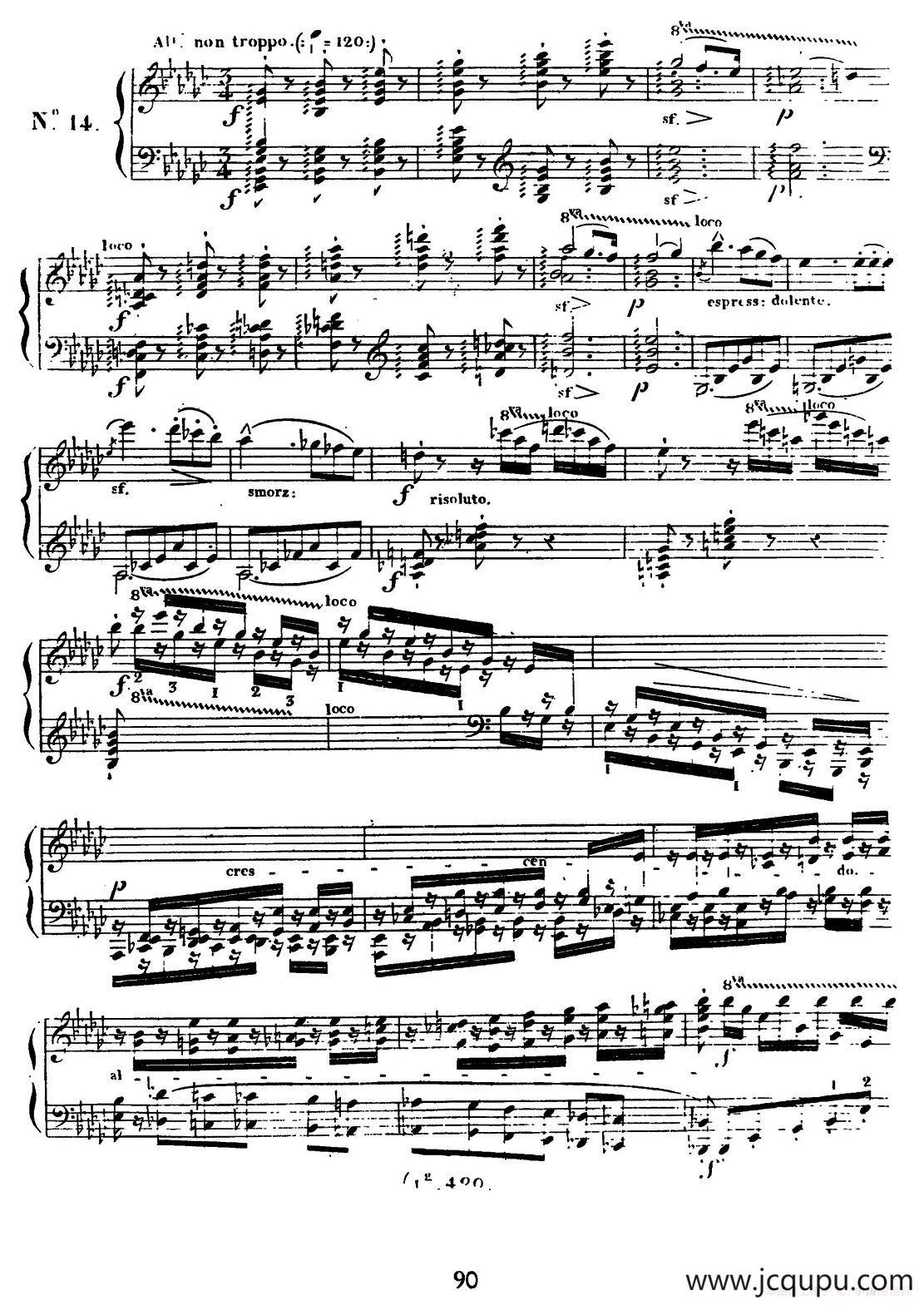 24 Exercices et Preludes Op.21（24首前奏练习曲·14）简谱