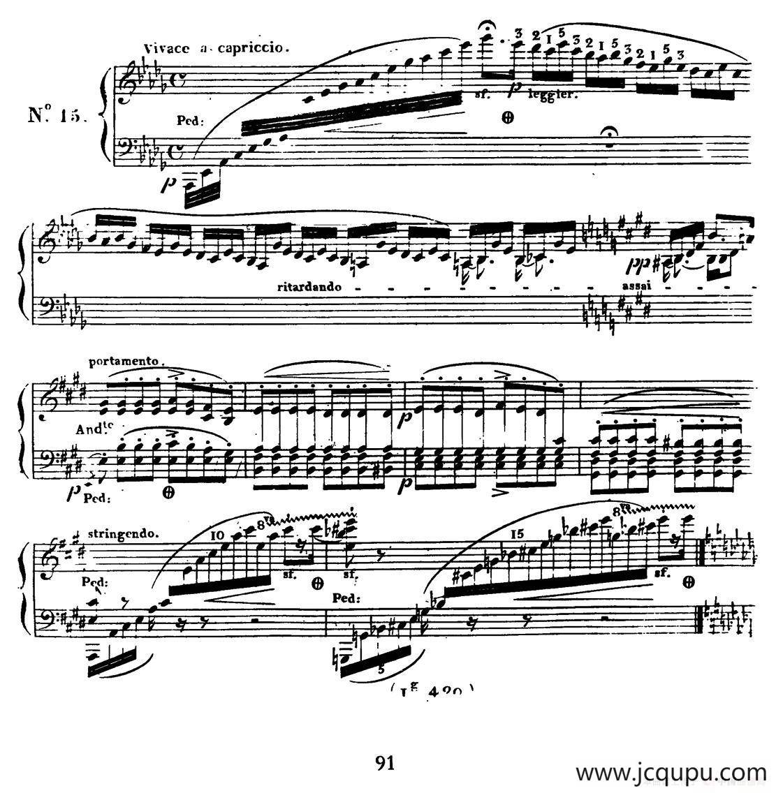 24 Exercices et Preludes Op.21（24首前奏练习曲·15）简谱