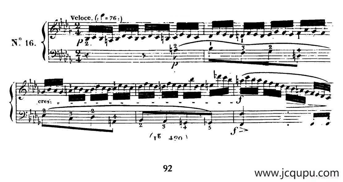 24 Exercices et Preludes Op.21（24首前奏练习曲·16）简谱