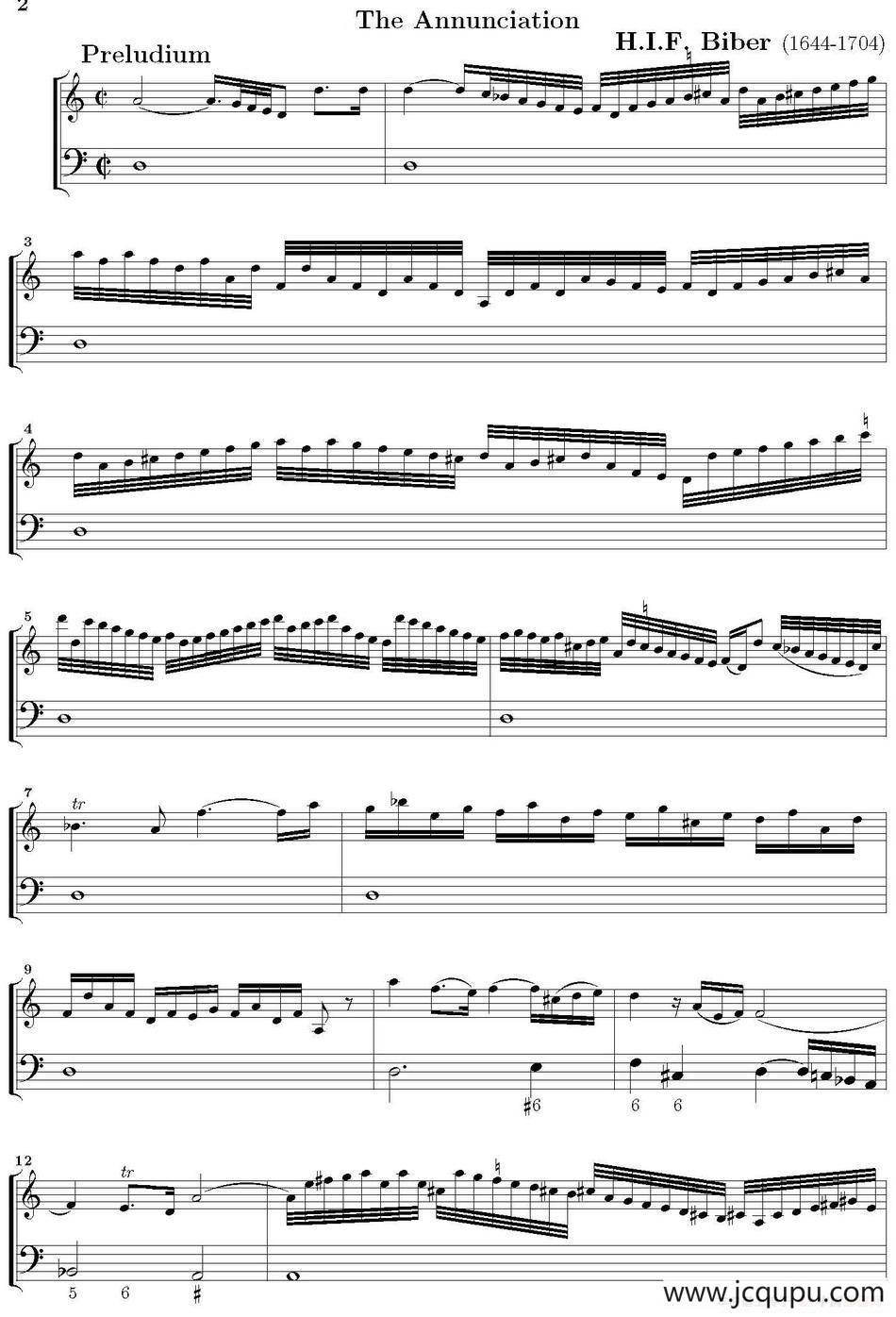 The Annunciation（小提琴+大提琴）简谱