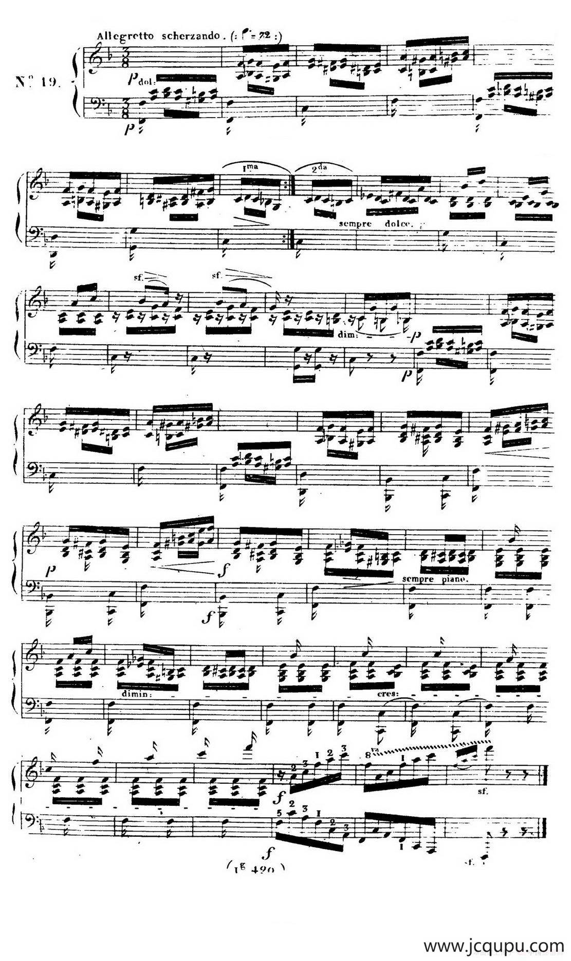 24 Exercices et Preludes Op.21（24首前奏练习曲·19）简谱