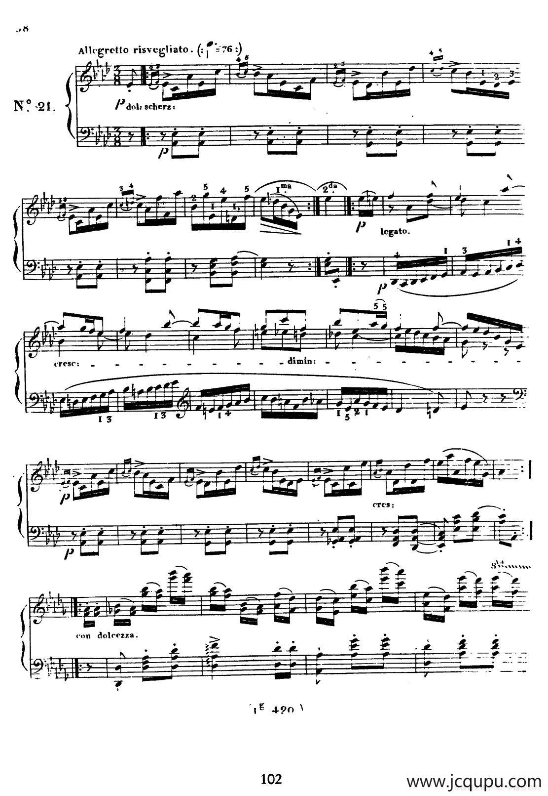 24 Exercices et Preludes Op.21（24首前奏练习曲·21）简谱