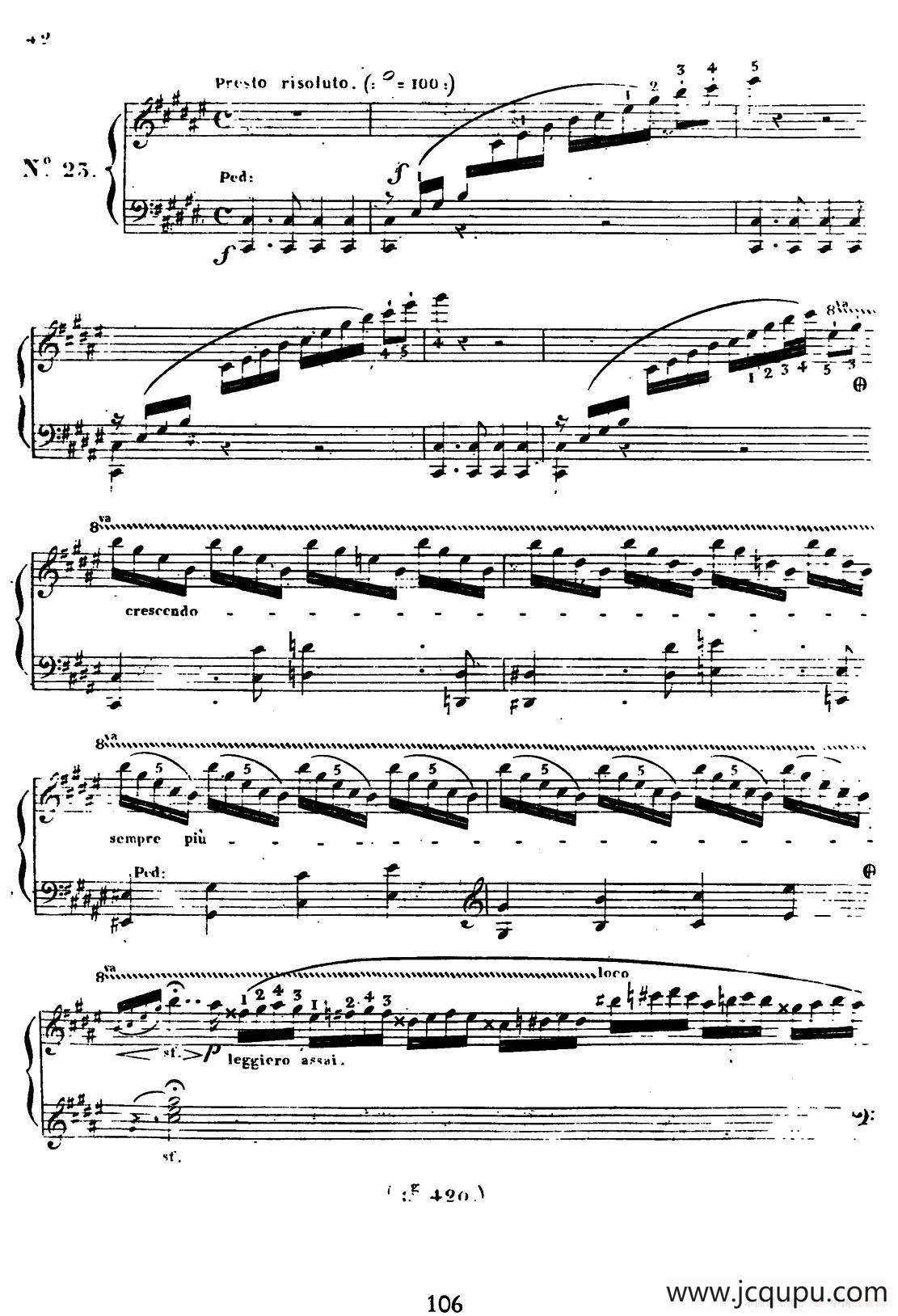 24 Exercices et Preludes Op.21（24首前奏练习曲·23）简谱