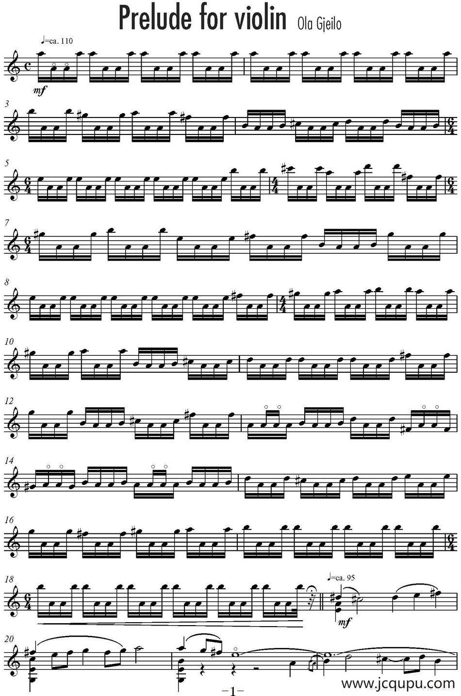 Prelude（序曲）简谱