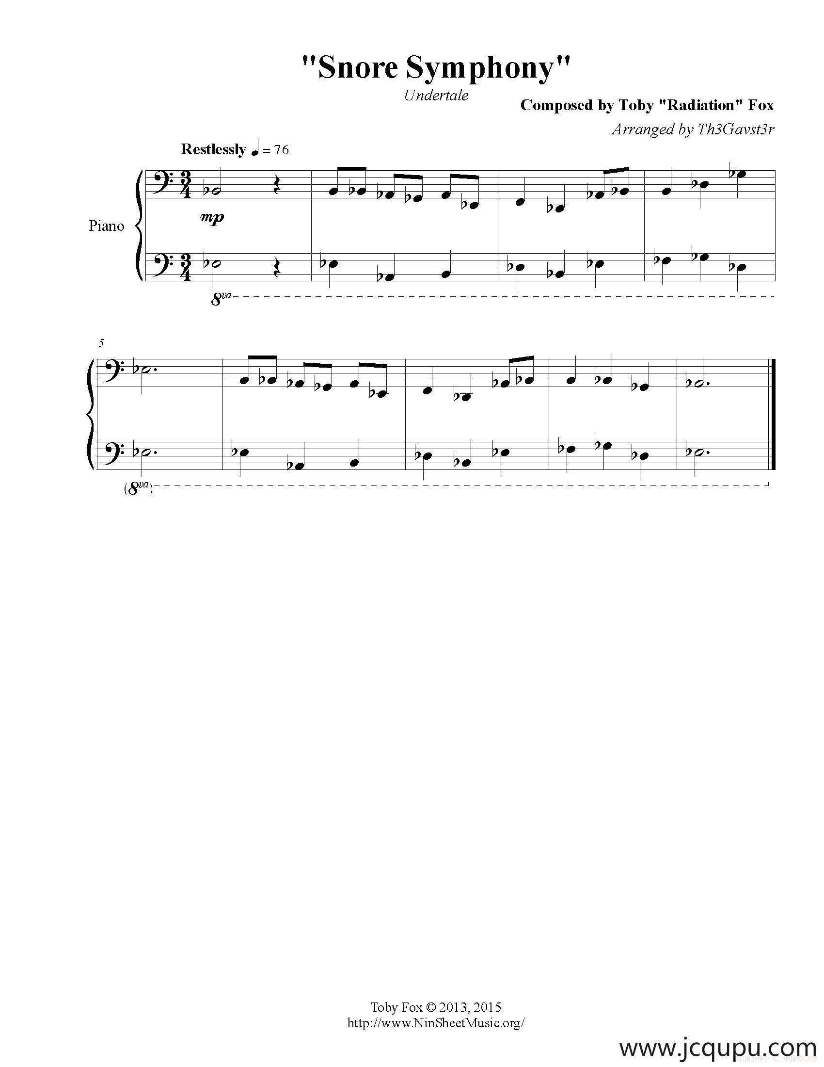 Snore Symphony简谱