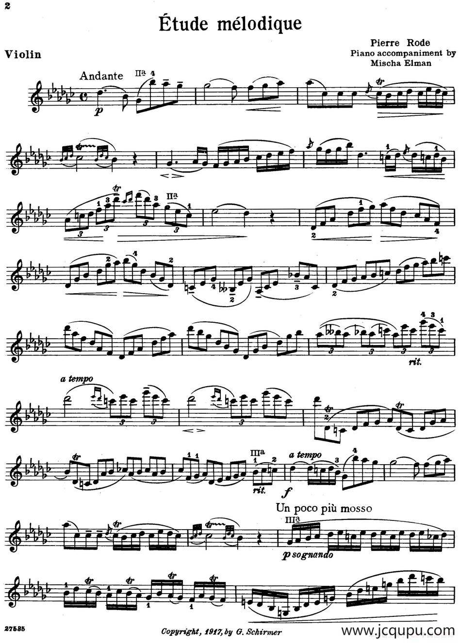 Etude melodique简谱