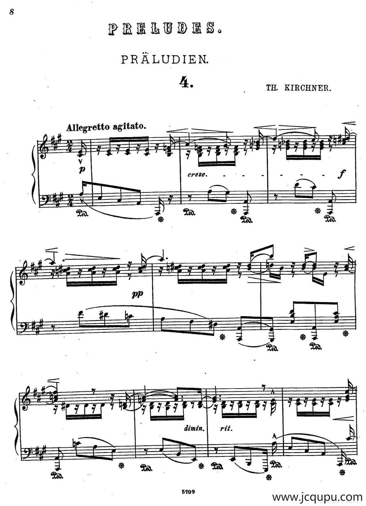 16 Preludes Op.9（16首前奏曲·4）简谱