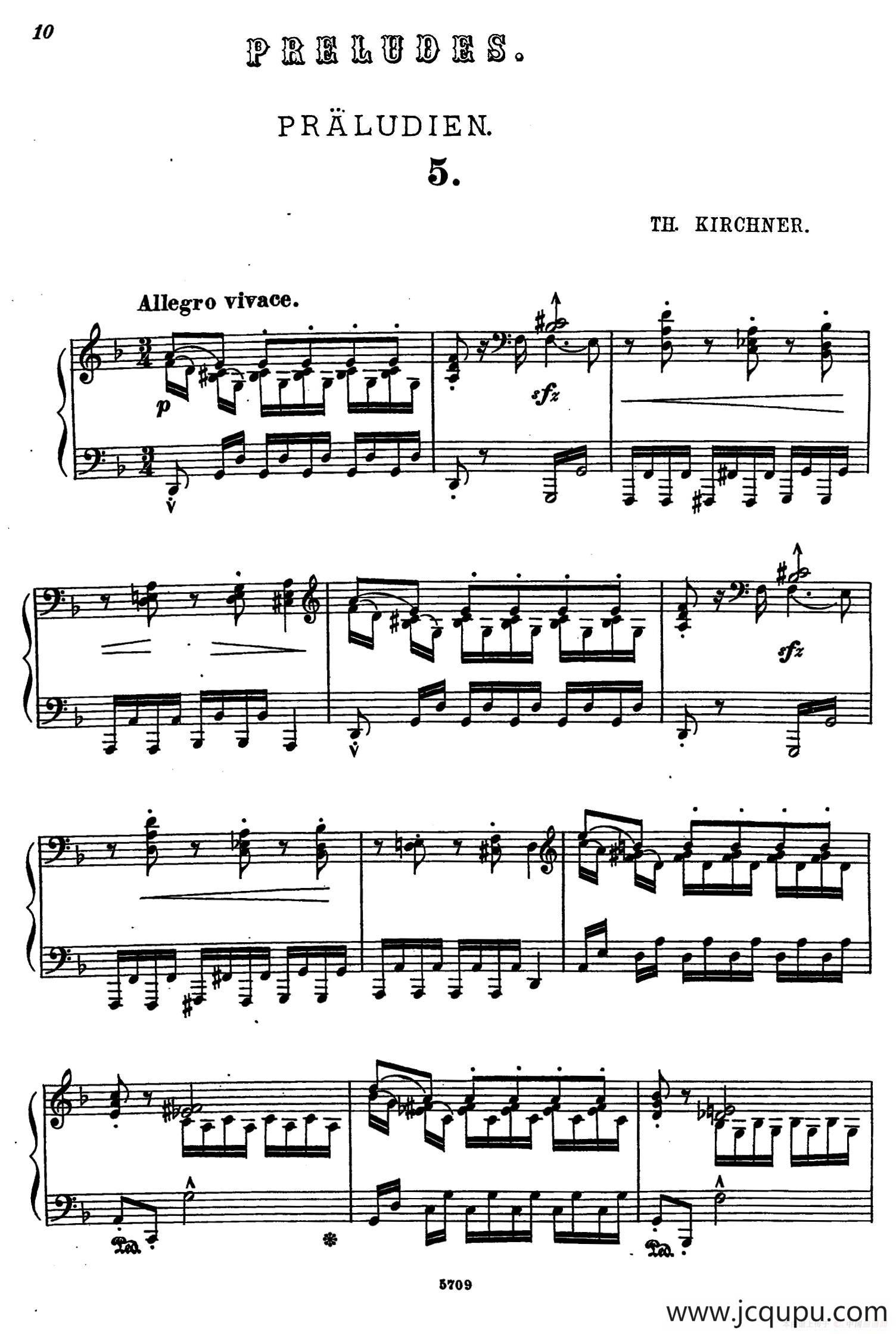 16 Preludes Op.9（16首前奏曲·5）简谱