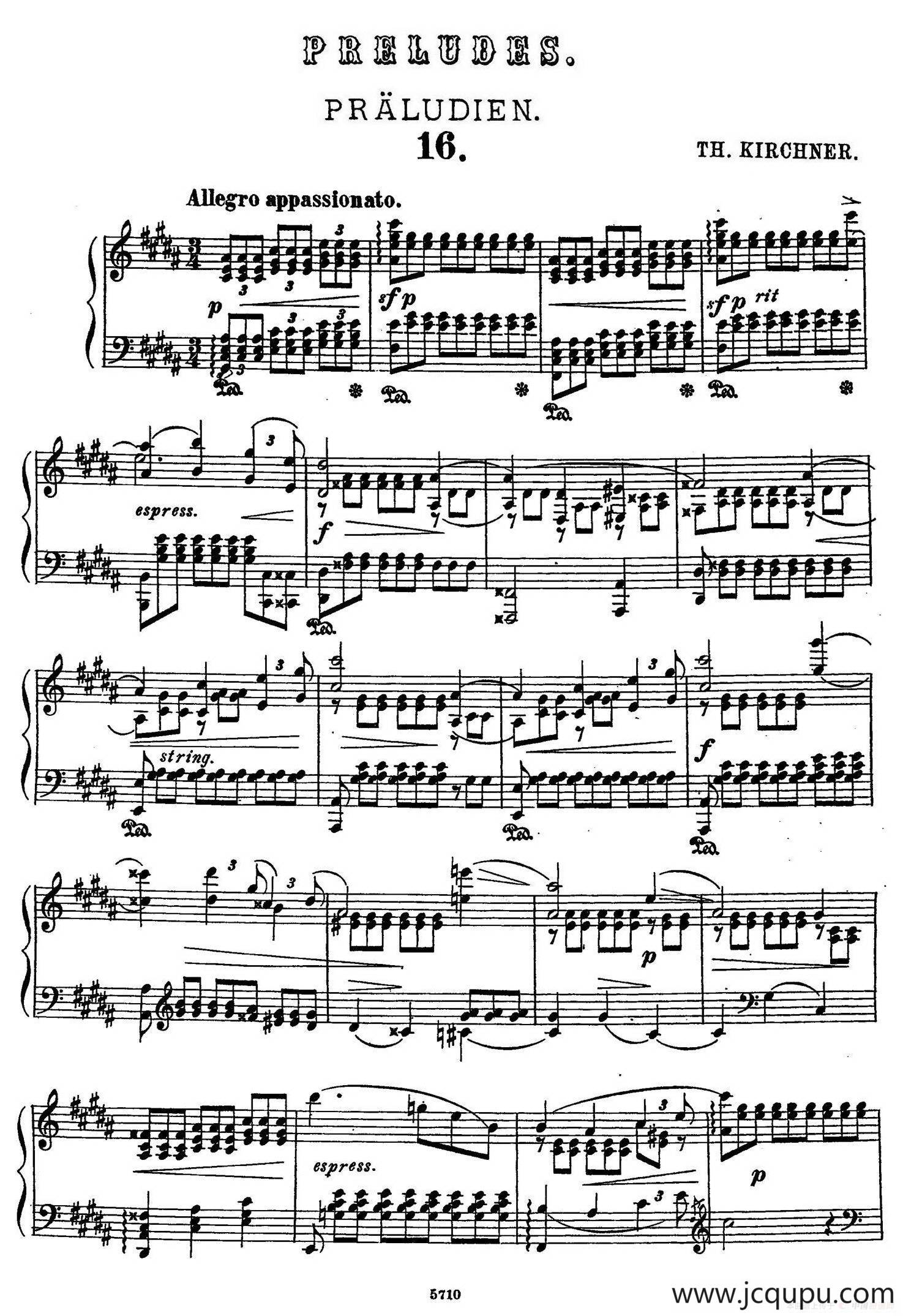 16 Preludes Op.9（16首前奏曲·16）简谱