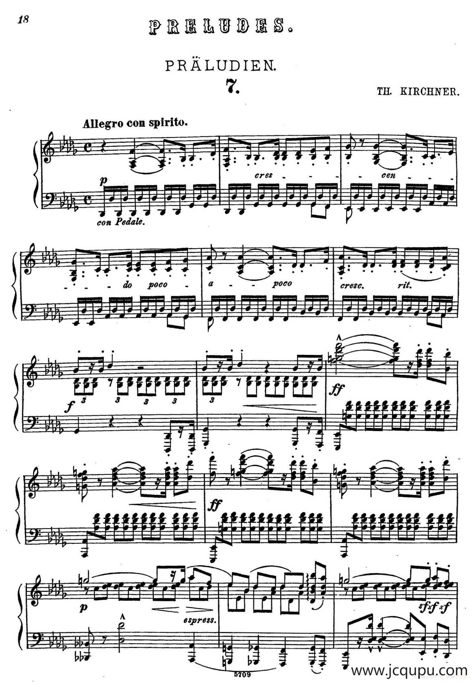 16 Preludes Op.9（16首前奏曲·7）简谱