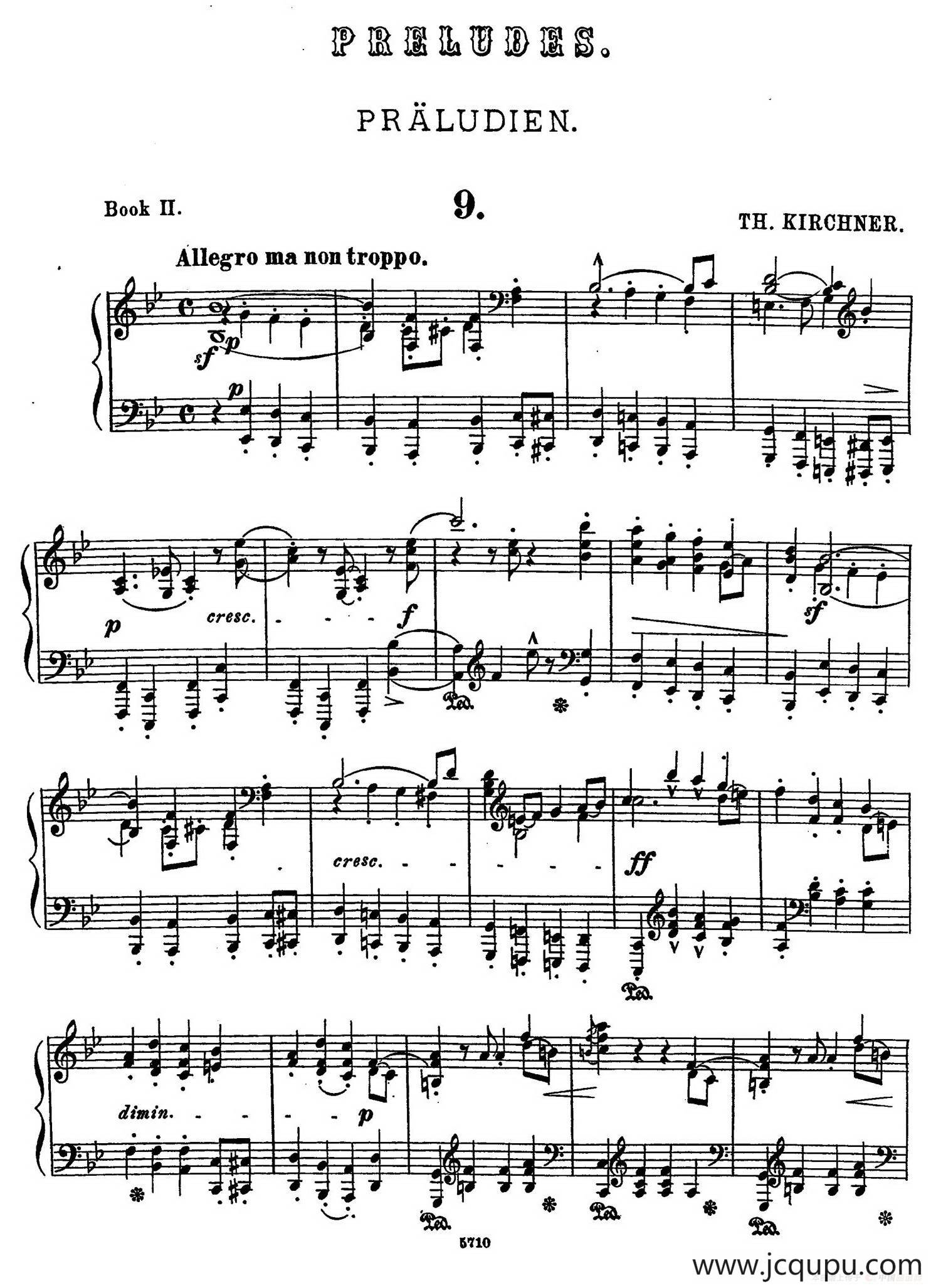 16 Preludes Op.9（16首前奏曲·9）简谱
