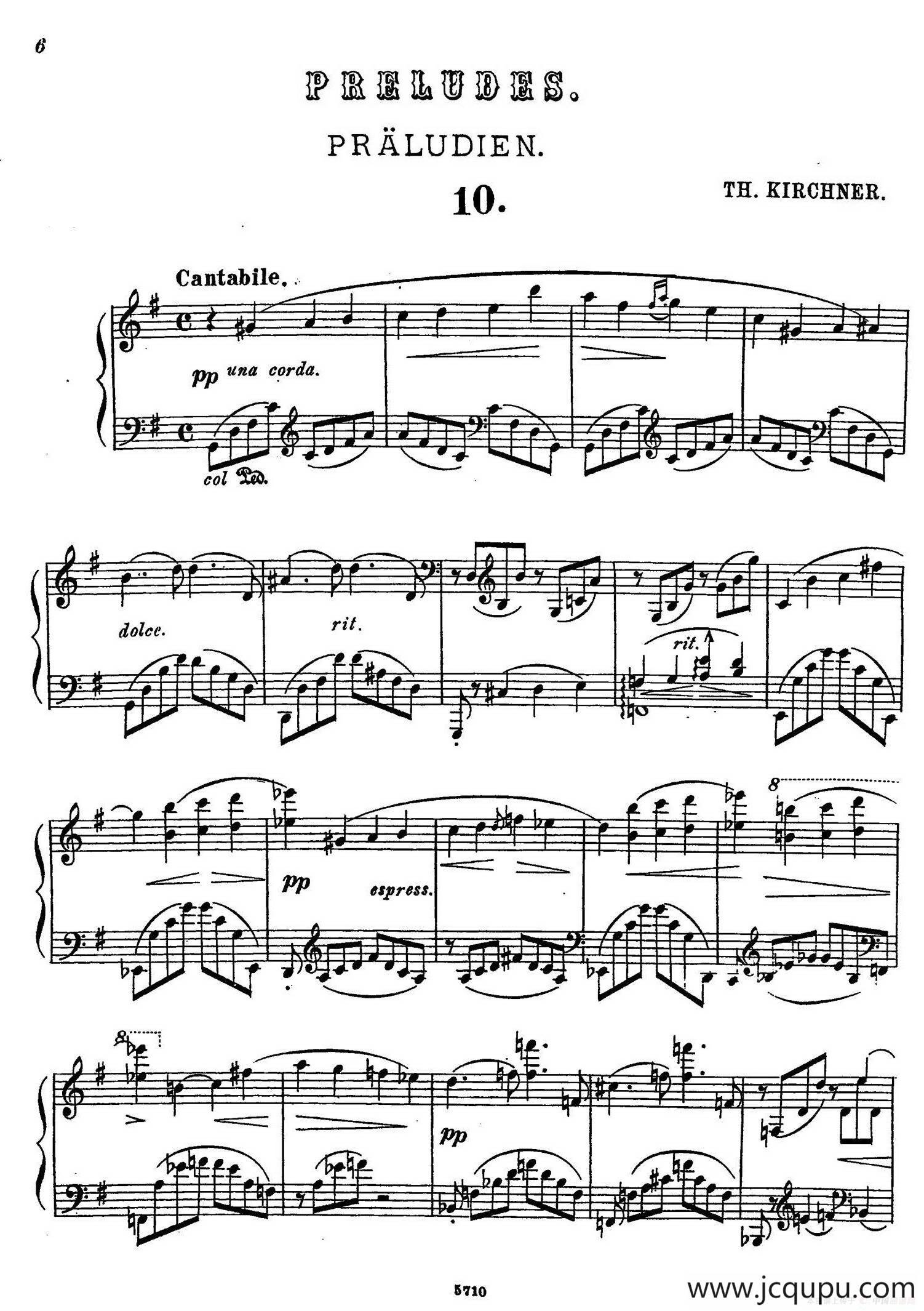 16 Preludes Op.9（16首前奏曲·10）简谱