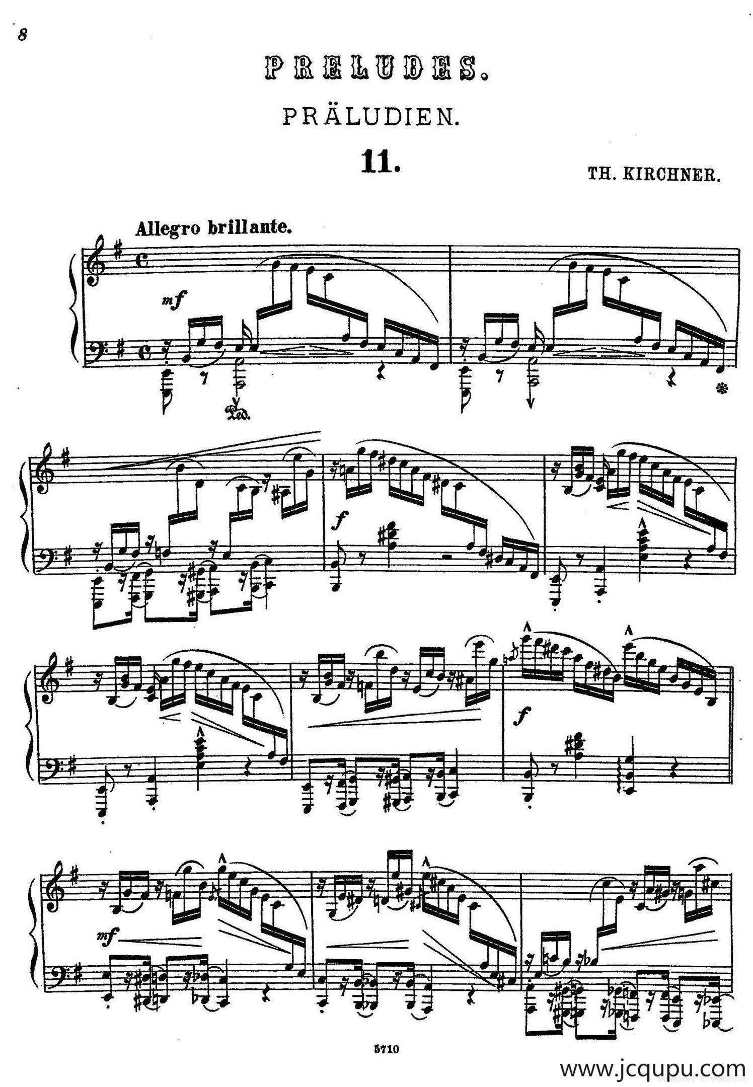 16 Preludes Op.9（16首前奏曲·11）简谱