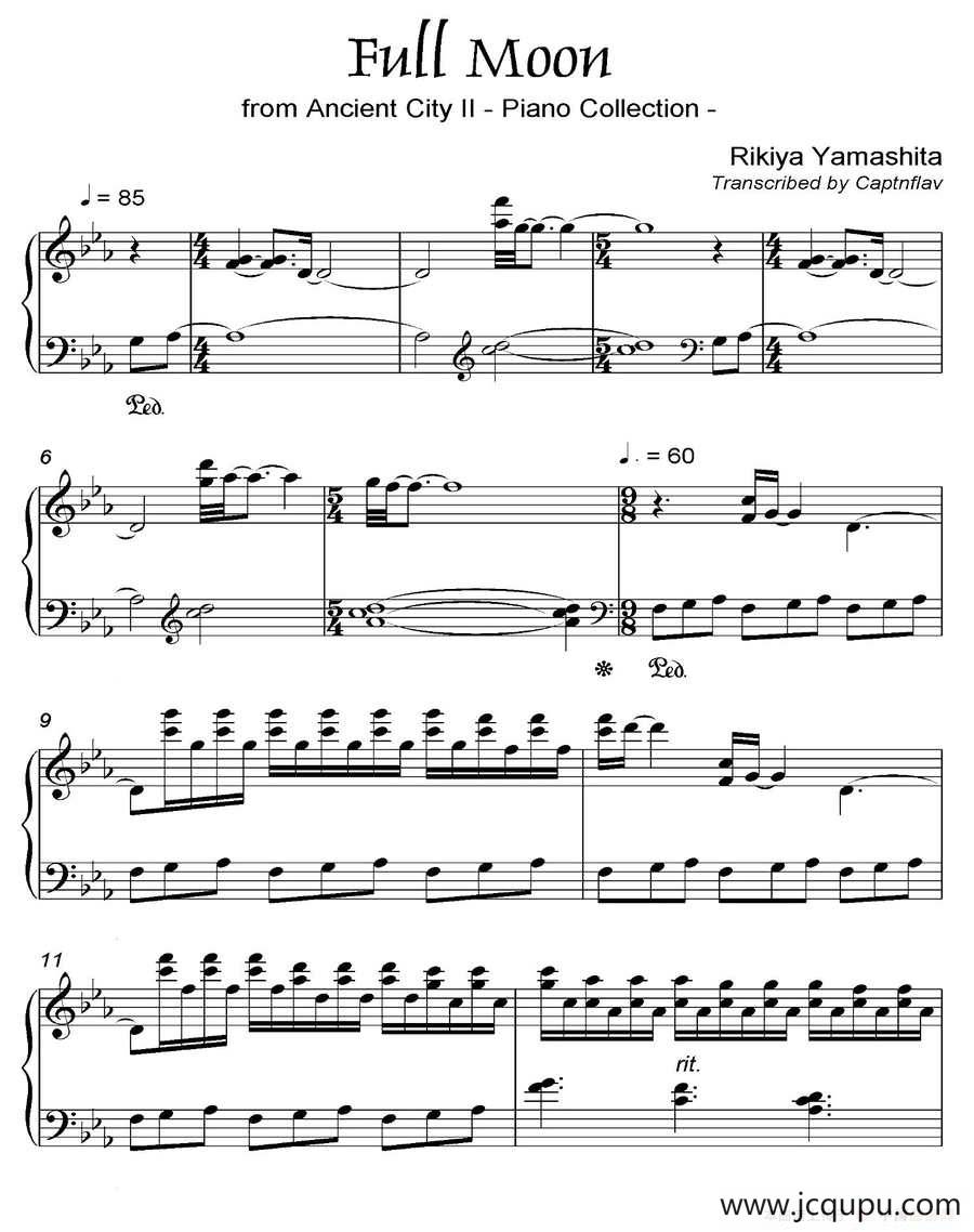 FULL MOON（《京Ancient City》-8）简谱