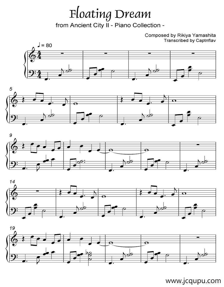 Flting Dream （都 Ancient City II-1）简谱