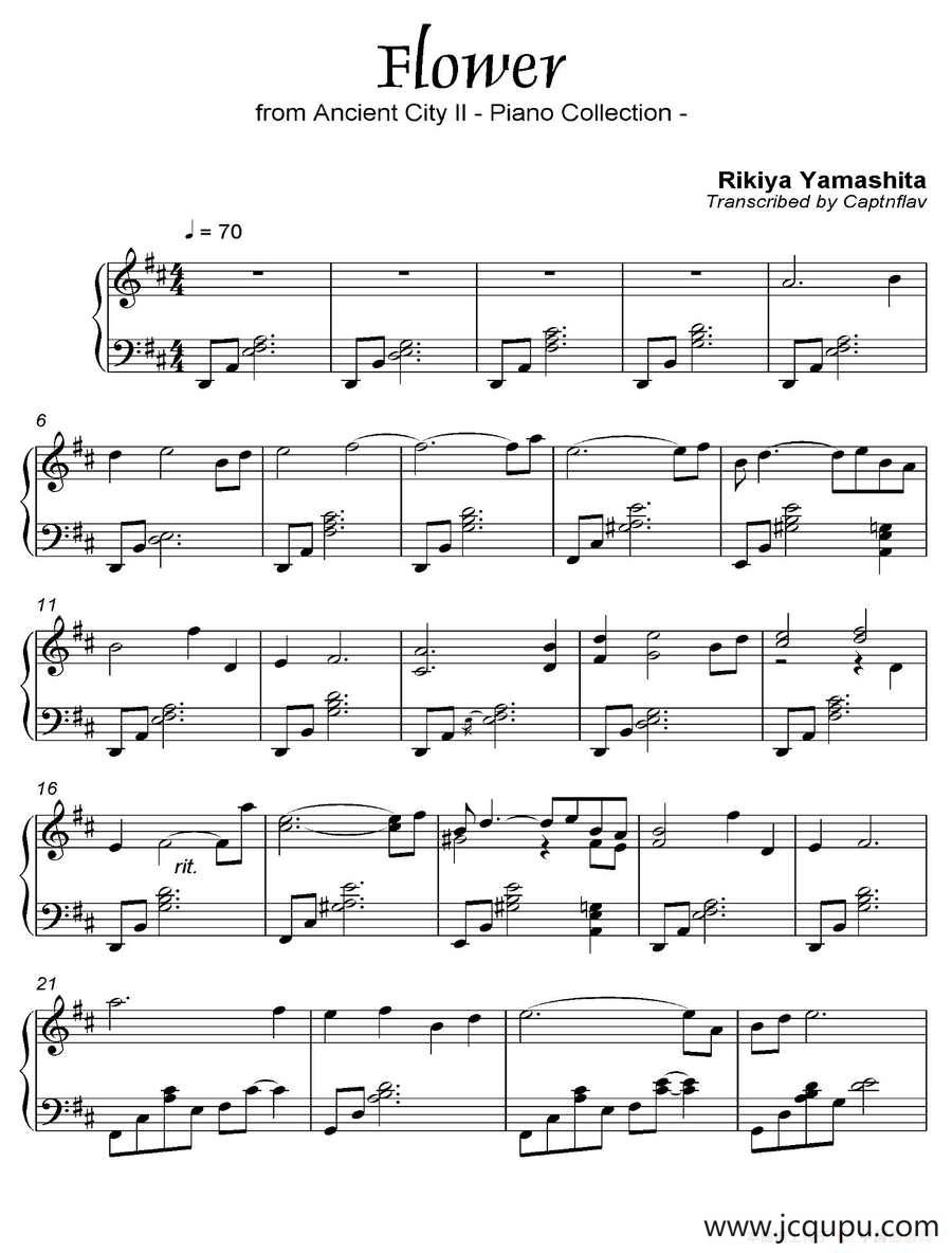 Flower（都 Ancient City II-6）简谱