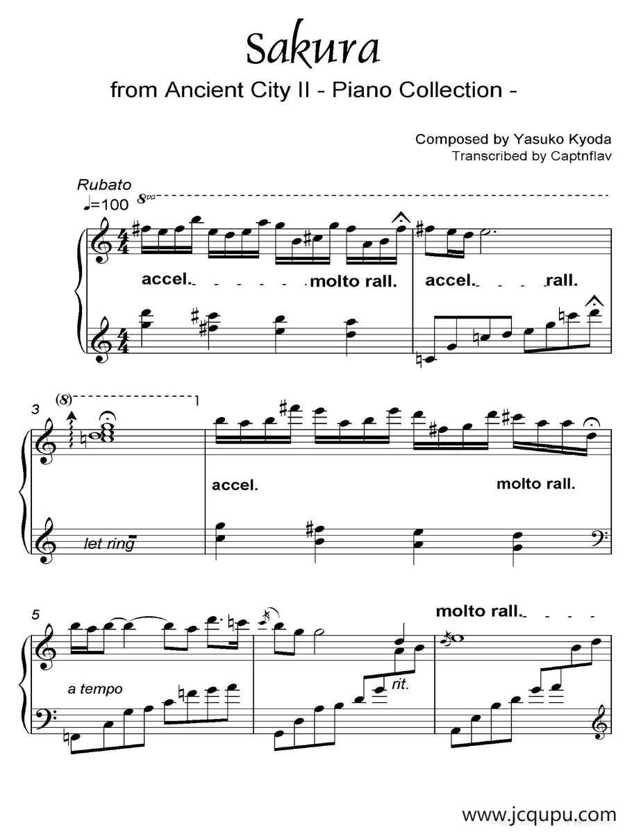 Sakura（都 Ancient City II-8）简谱