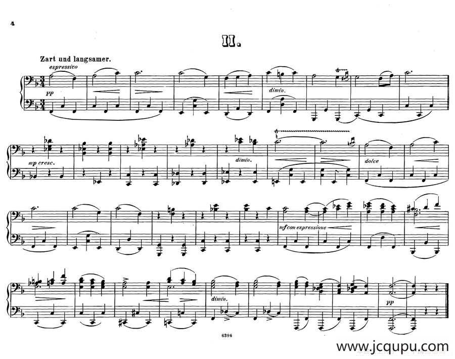 12 Waltzes Op.59 4 Hands（12首圆舞曲·四手联弹·Ⅱ）简谱
