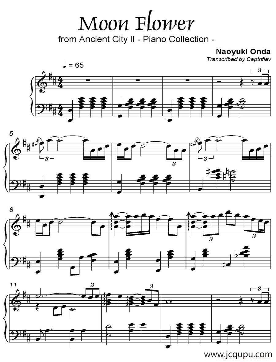 Moon Flower（都 Ancient City II-13）简谱