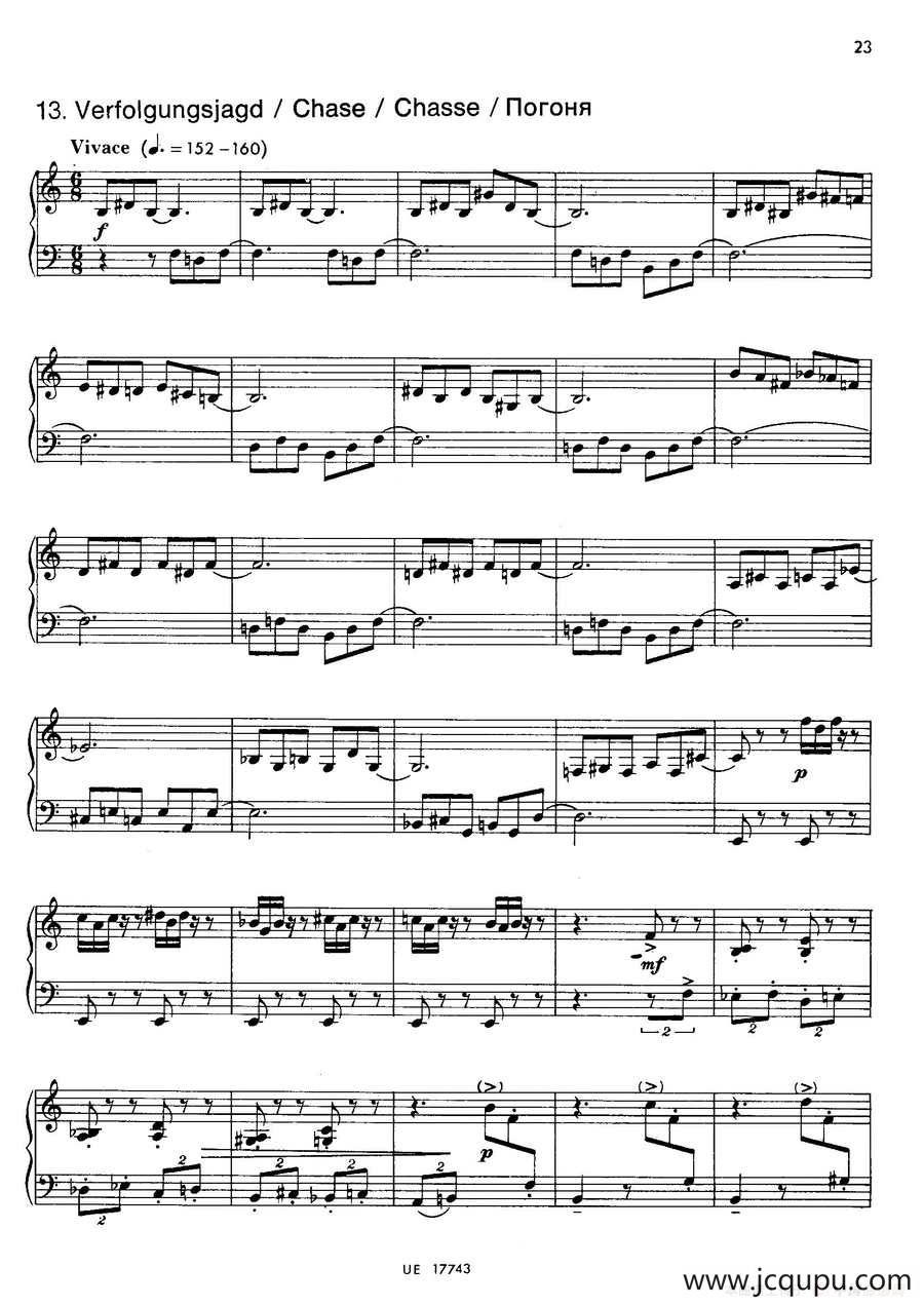 Notebook f Young People Op·59（为青少年而作的钢琴曲集·13）简谱