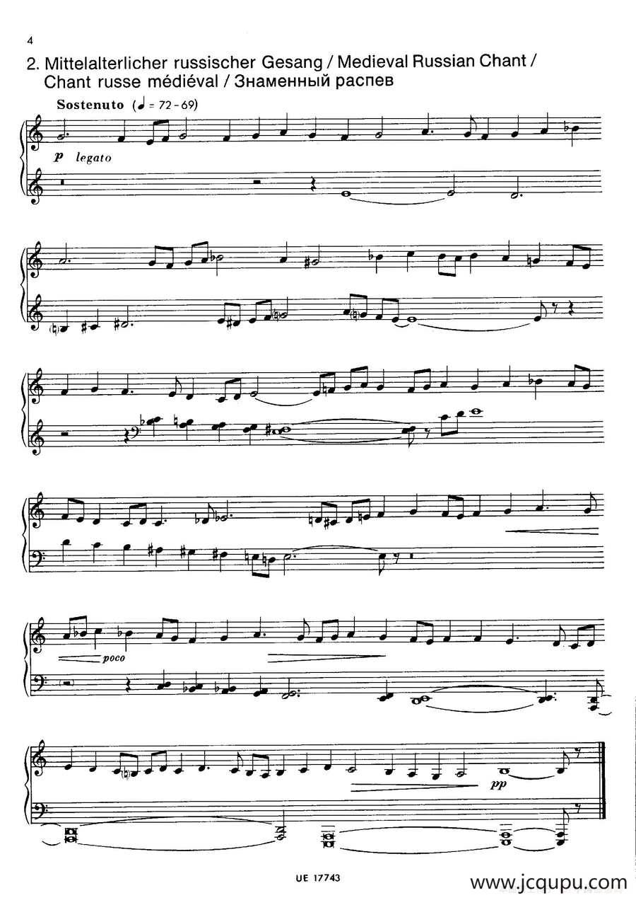 Notebook f Young People Op·59（为青少年而作的钢琴曲集·2）简谱