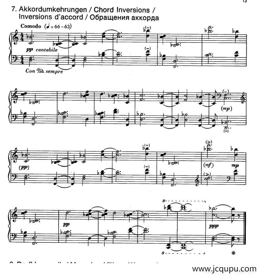 Notebook f Young People Op·59（为青少年而作的钢琴曲集·7）简谱