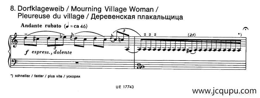 Notebook f Young People Op·59（为青少年而作的钢琴曲集·8）简谱