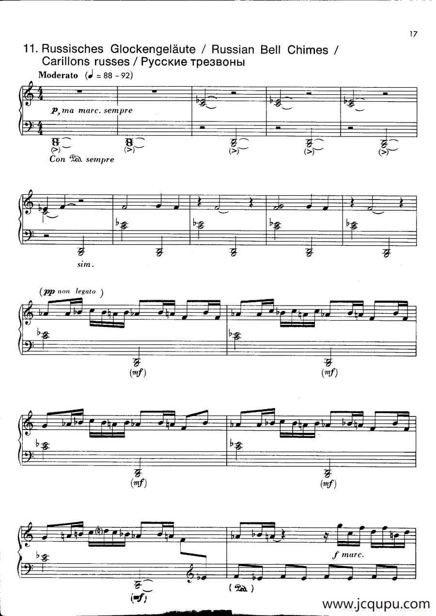 Notebook f Young People Op·59（为青少年而作的钢琴曲集·11）简谱