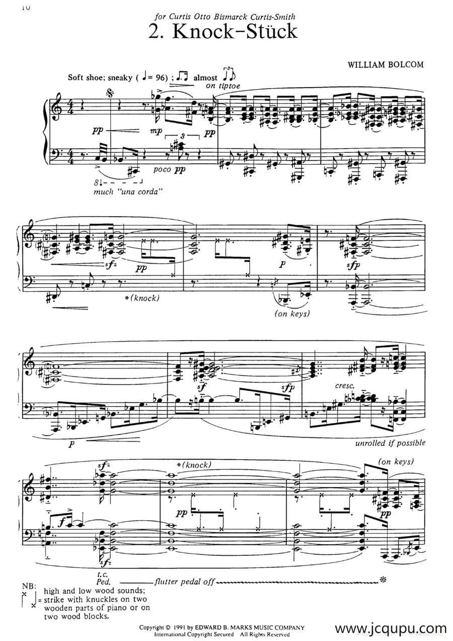 Three Dance Ptraits（3首舞蹈肖像·2）简谱