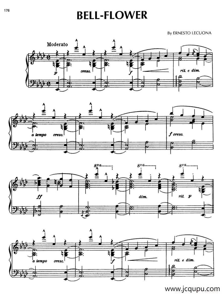 Tres Miniaturas 3首小音画（Bell Flower）简谱