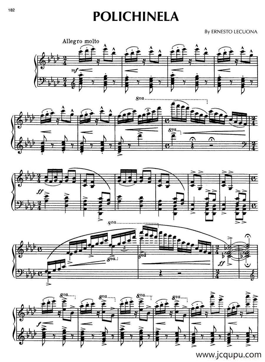 Tres Miniaturas 3首小音画（Polichinela）简谱