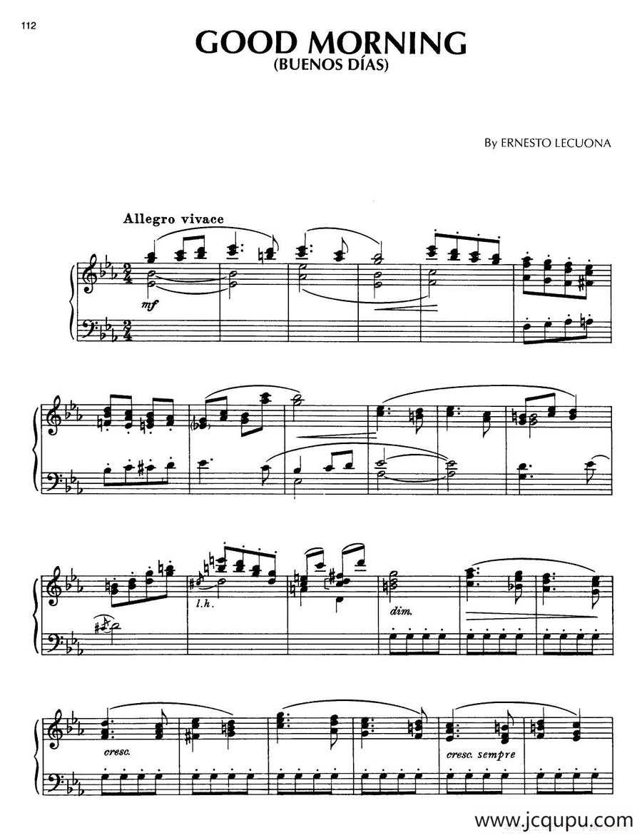 Diary Of A Child 一个孩子的日记（Good mning）简谱