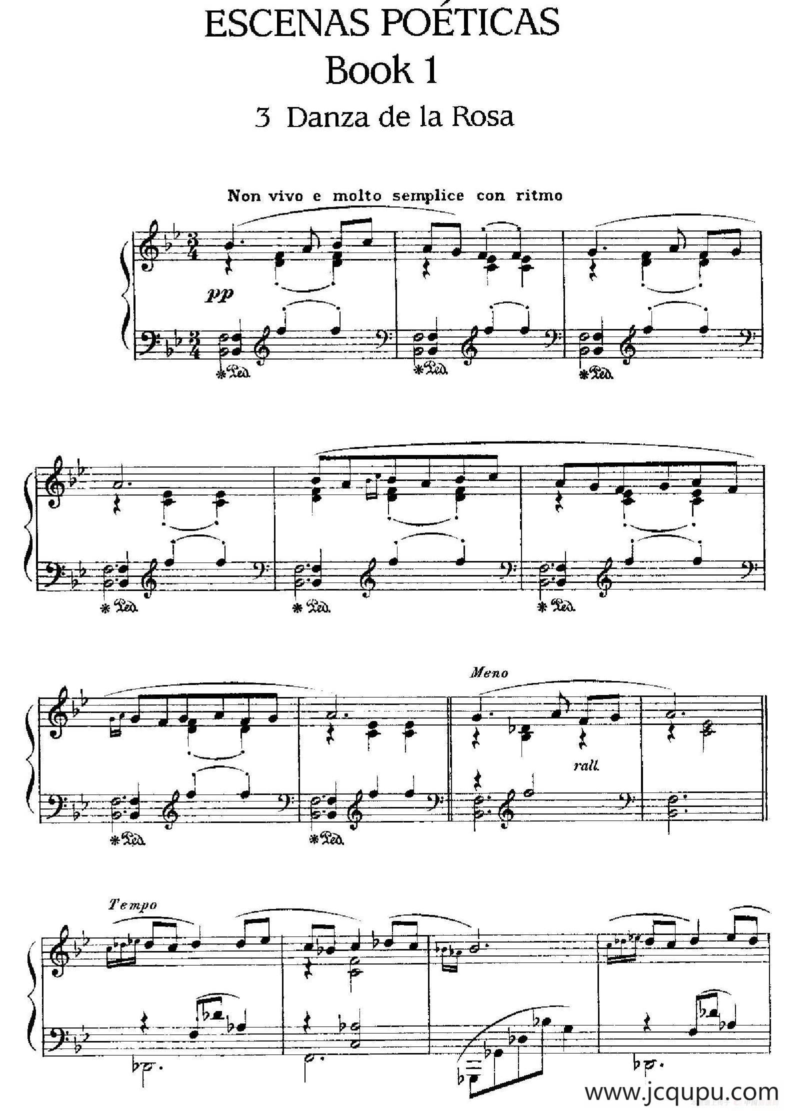 Escenas Poeticas（Book 1-3）简谱