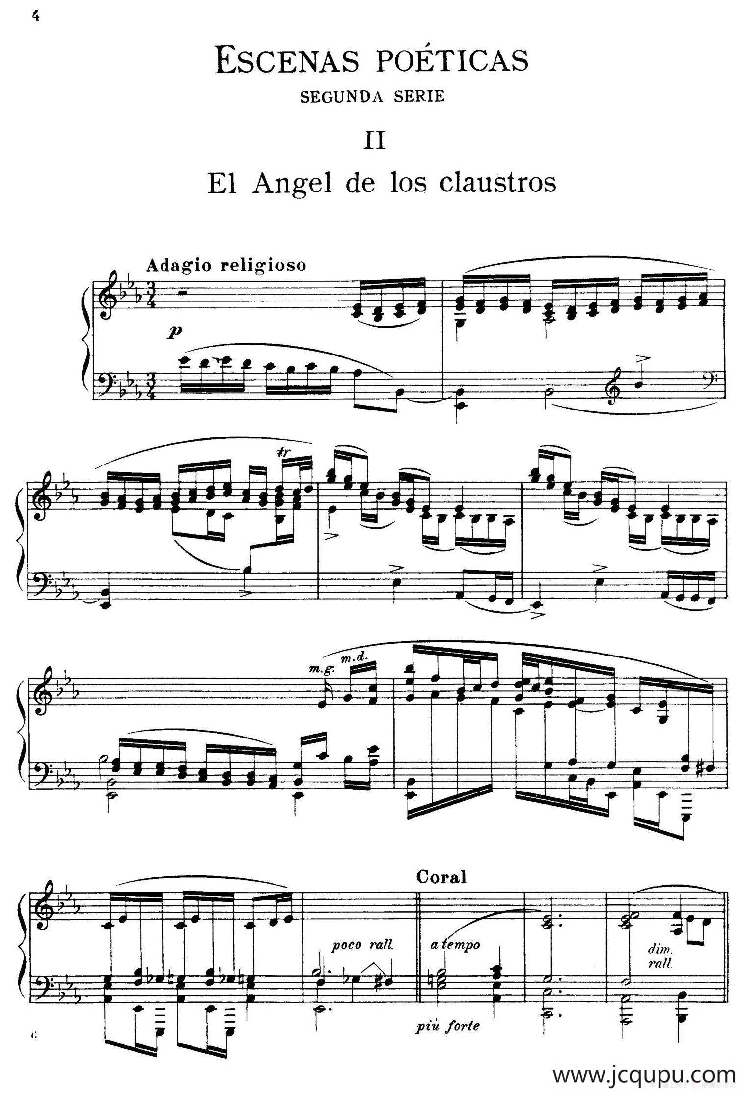 Escenas Poeticas（Segunda Serie Ⅱ）简谱