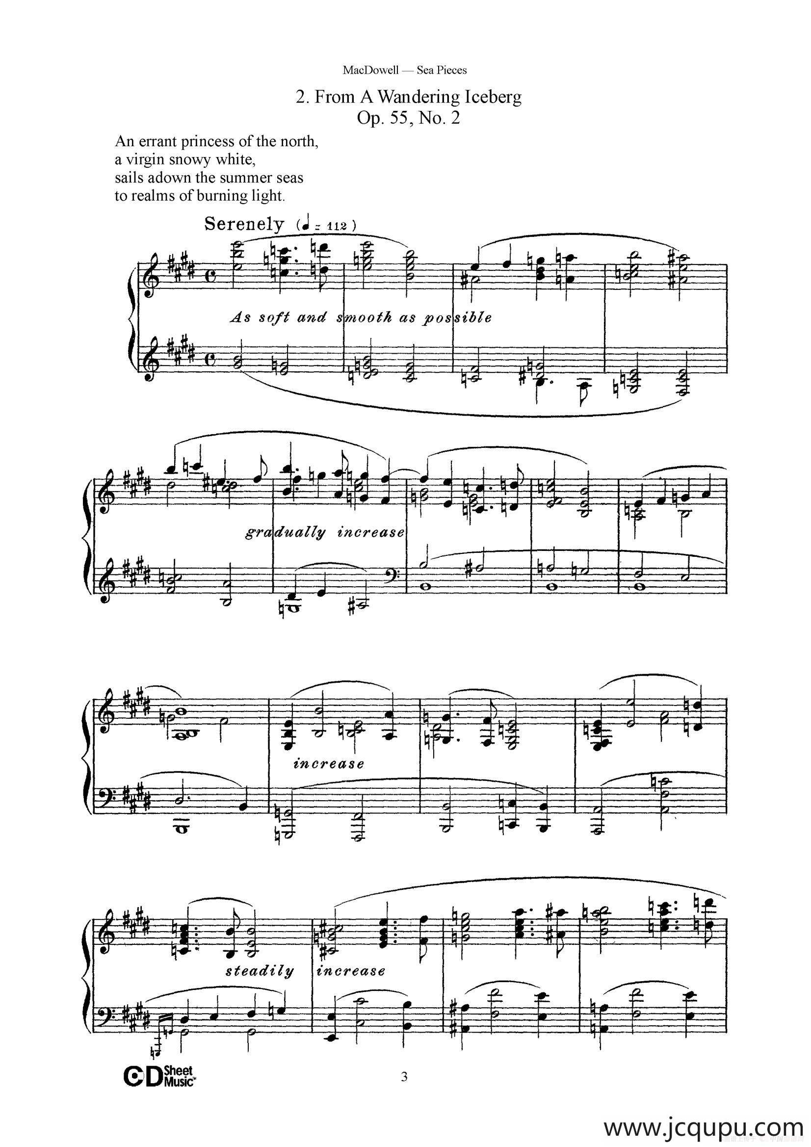 海景 Sea Pieces Op.55（No.2）简谱