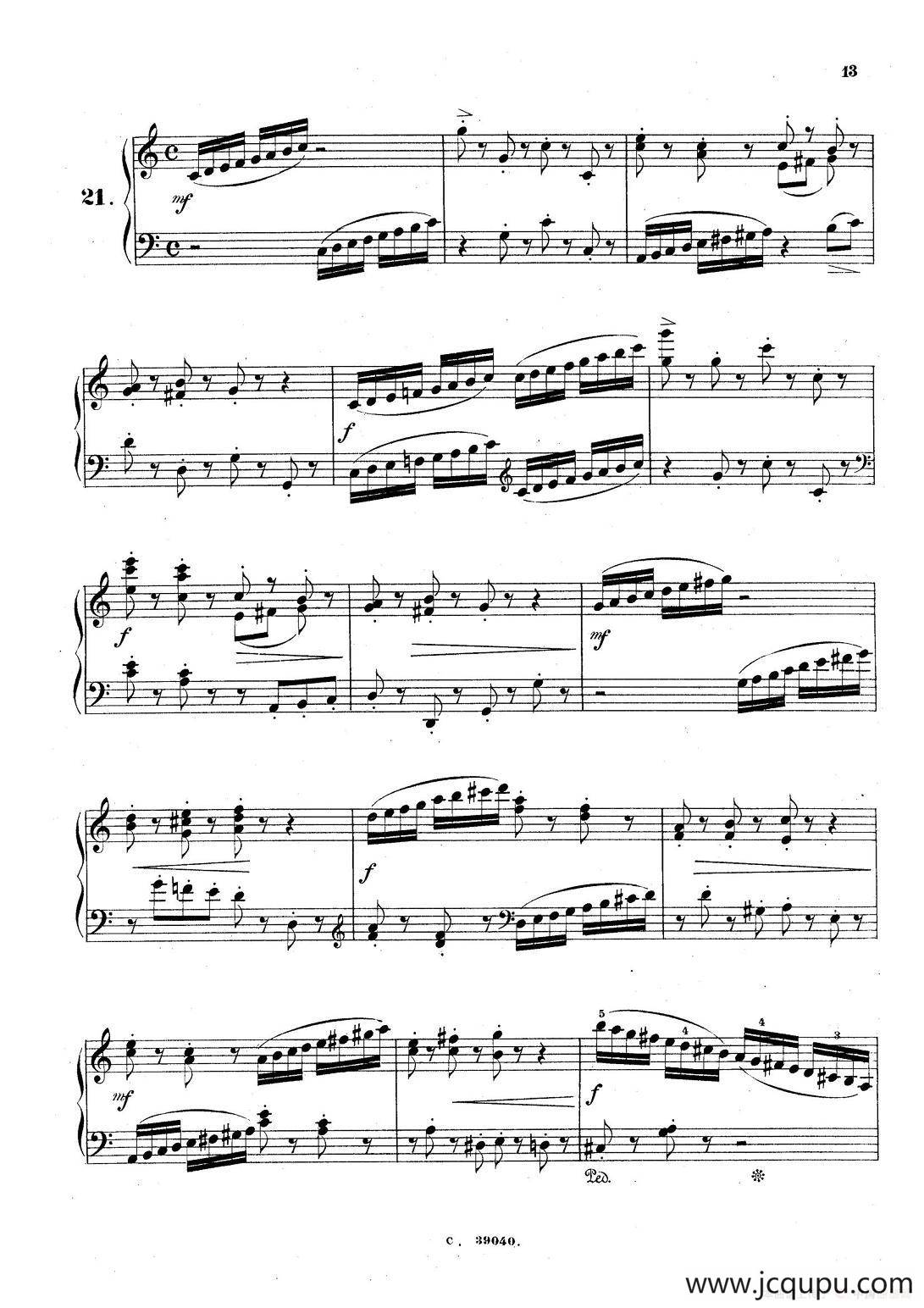 36 Etudes Rhythmiques et Melodiques Op.105（36首节奏与旋律练习曲 20—25）简谱