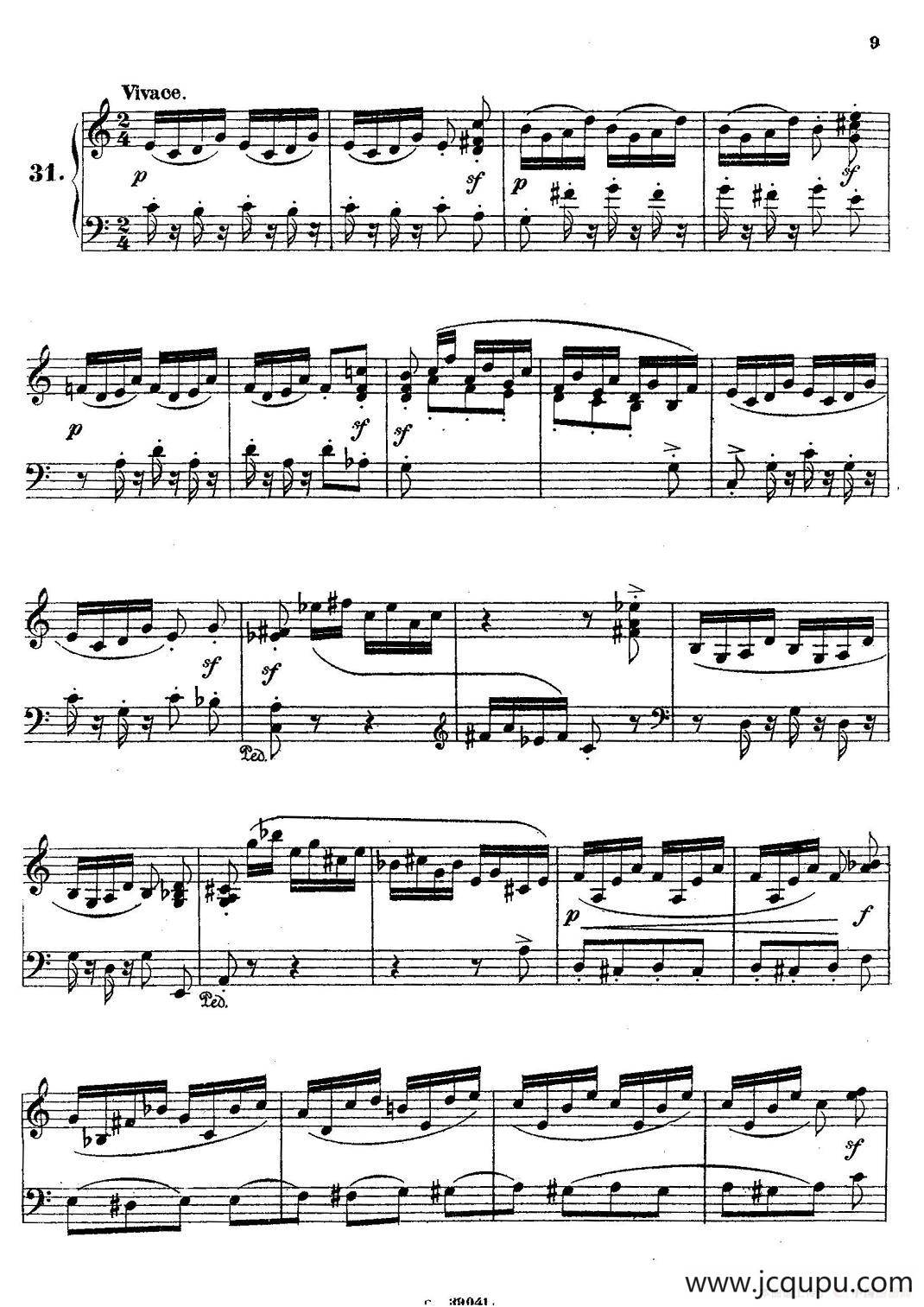 36 Etudes Rhythmiques et Melodiques Op.105（36首节奏与旋律练习曲 31—36）简谱