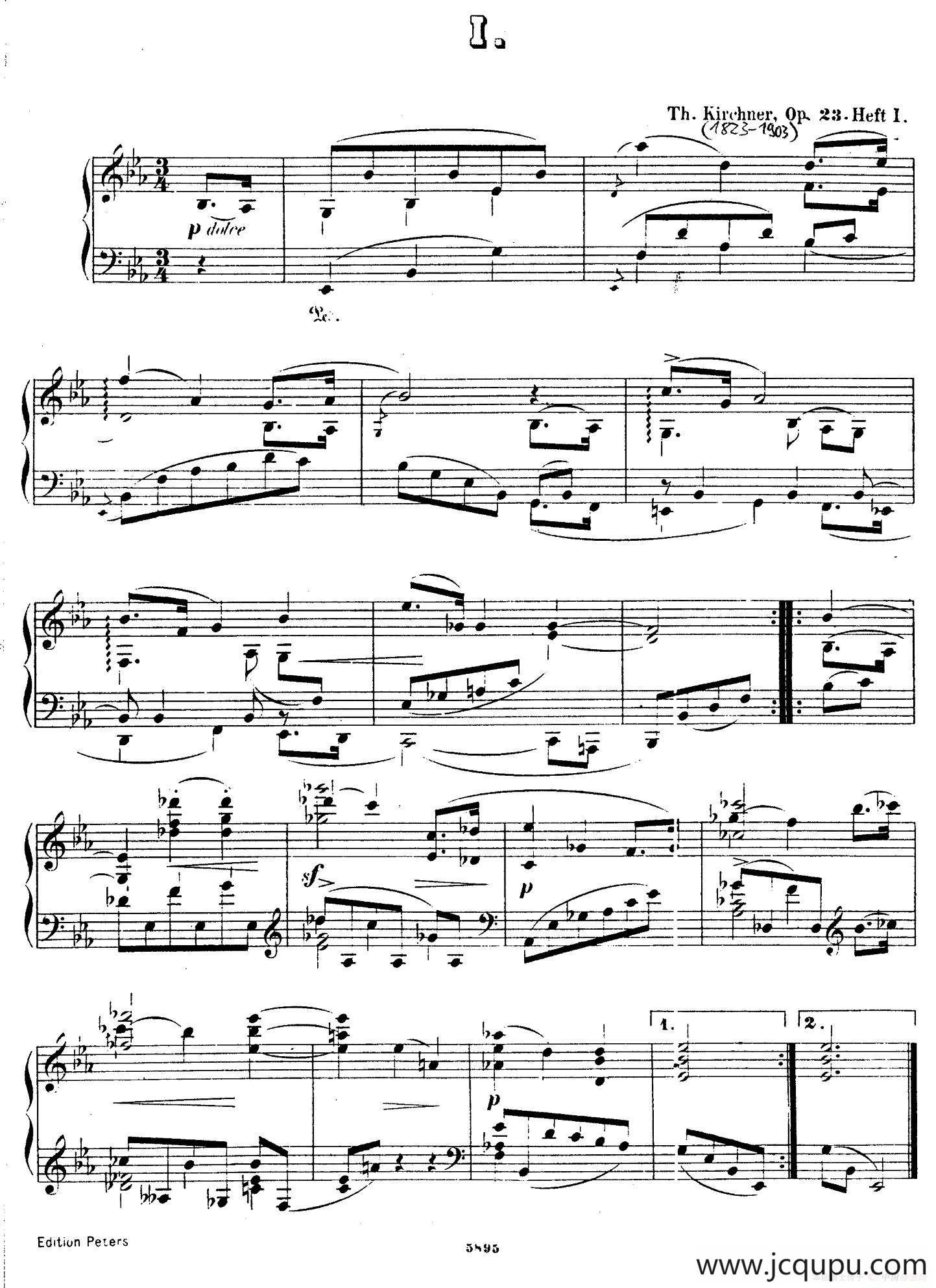 Waltzes Op.23（圆舞曲集·1、降E大调）简谱