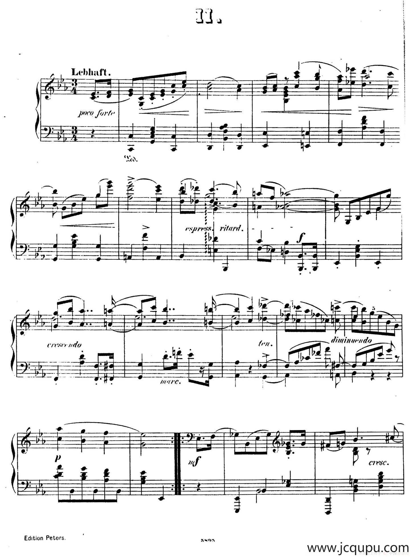 Waltzes Op.23（圆舞曲集·2、c小调）简谱